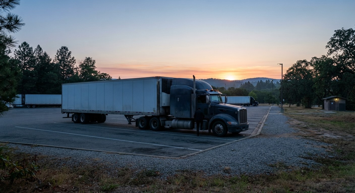 Freight broken down at the receiving door